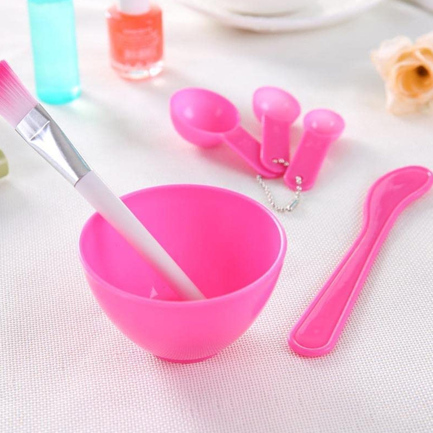 Facial mask bowl set for girls, 6 bowls, handy size Facial mask bowl set for girls, 6 bowls, handy size